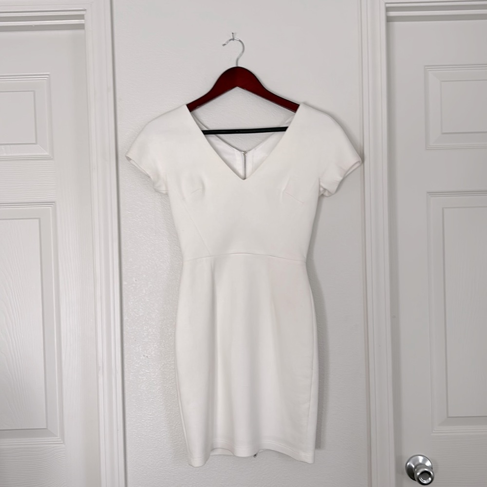 White mini dress